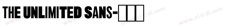 The Unlimited Sans字体转换 The Unlimited Sans字体转换